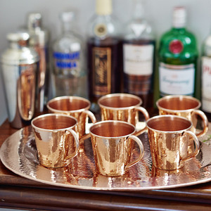 Set of 4 Pcs <b>Copper</b> Mug for Home <b>Kitchen</b> Drinking Use - Product Image 3