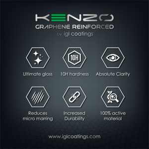 10H Ultimate Nano Extreme Hardness Ceramic Car <b>Coating</b> Super Hydrophobic Ecocoat Kenzo Graphene Reinforced - Product Image 5