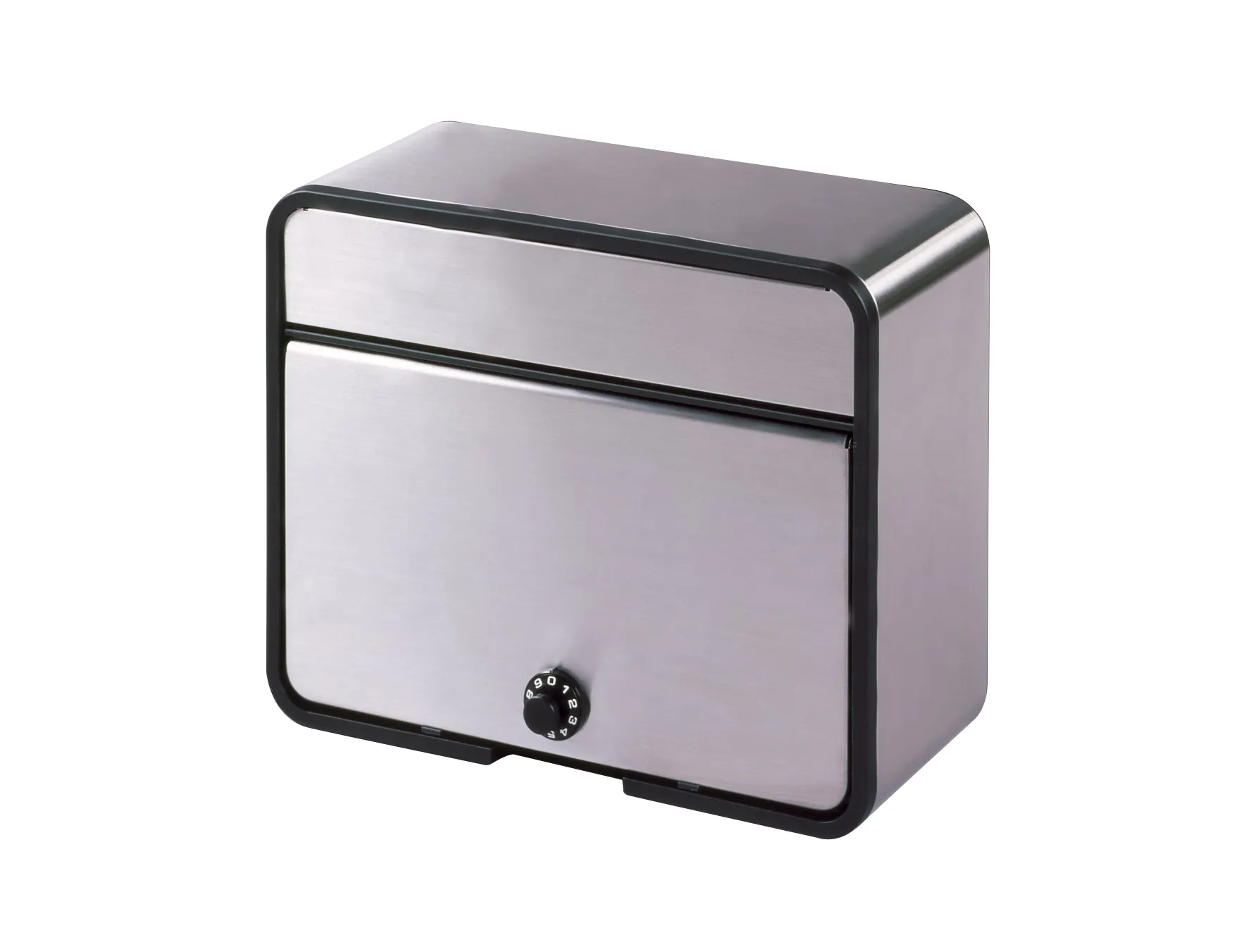 Mail Post Stainless Steel Silver Color Letter Mailbox Weatherproof Outdoor Mailbox Standard Size With Lock Code Combination