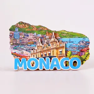 High Grade Wholesale UV Printed Custom Shape 2D Wooden Magnet