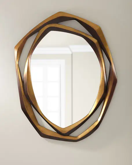 Роскошные современные индивидуальные настенные зеркала в новом стиле, золотистые, серебристые, металлические, стеклянные, прямоугольной формы для туалетного столика, гостиной