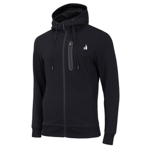 Sweat à capuche polaire pour homme à blocs de couleur avec cordon de serrage, manches longues, coupe régulière, séchage rapide, respirant, pour l'hiver - Product Image 4