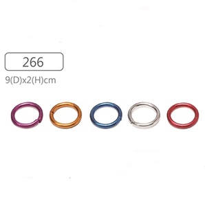 266 Anillos Metálicos Redondos para Patas de Aves, Palomas, Patos, Loros, Gallinas - Duraderos y Ligeros, Taiwán - Product Image 1