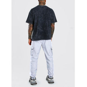 Camiseta de fabricante paquistaní para hombres, camisa de manga corta con cuello redondo, servicio OEM, lavado con ácido, la mejor calidad - Product Image 2