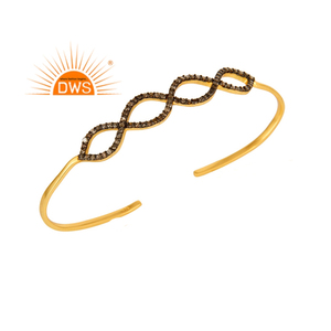 925 Sterling <b>silver</b> natural Diamond palm bracelet diamond jewelry manufacturer - Product Image 1