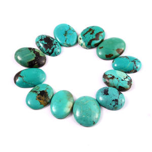 Cabujones de turquesa tibetana Natural, piedras preciosas de forma mixta, tamaño libre, fabricación de joyas, precio al por mayor - Product Image 1