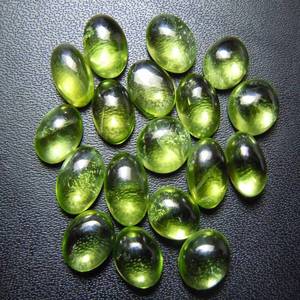Gema de Peridoto Natural Certificada 100%, Cabujón de Primera Calidad, 7X9MM, Tamaño Personalizado, Inclusiones Naturales, Gemas Sueltas - Product Image 4