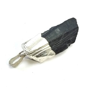 Stone Pendant Black Tourmaline Pebbel <b>Healing</b> Pendant Stone Tumbled Pendant <b>Crystal</b> Tumbled Gemstone Agate <b>Necklace</b> Wholesaler - Product Image 6