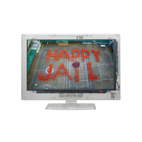 Meilleur téléviseur de prison transparent de 18,5 pouces, Full HD, téléviseur de prison