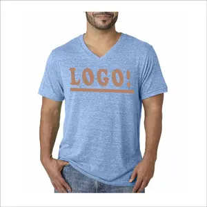 Camiseta lisa vintage para homens, camiseta masculina de gola v para algodão 100%