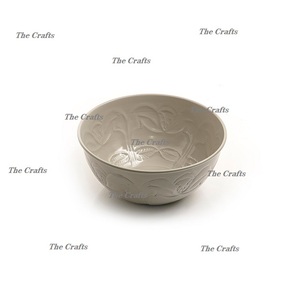 Bol décoratif gris fer de couleur gris fer, de forme ronde, de qualité supérieure, pour servir les aliments, pour une utilisation en cuisine. - Product Image 3