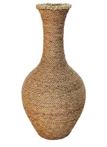 Top คุณภาพสูงธรรมชาติหวายหญ้าทะเลแจกันดอกไม้แจกันตกแต่งบ้านที่ดีที่สุดราคาจากเวียดนามซัพพลายเออร์ - Product Image 3