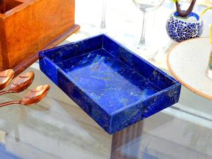 Plateau de quartz en cristal Lapis lazuli, pierres précieuses personnalisées, gros, décoration de la maison, en forme de pierre, cadeaux - Product Image 5