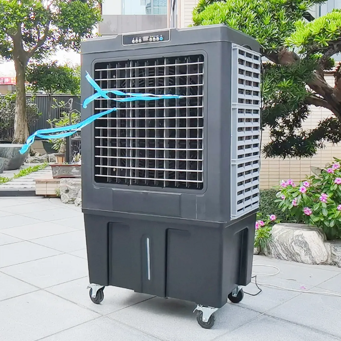 outdoor industrial 220v portable evaporative air cooler unit ac portable water air conditioner evaporative cooling fan system