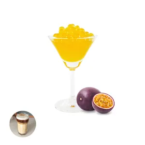 Hot selling products Passionfruit flavor popping boba fruit juice balls for beet juice 3 red fruits