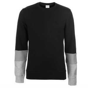 เสื้อสเวตเตอร์คอกลมของผู้ชาย,เสื้อสเวตเชิ้ตโอเวอร์ไซส์น้ำหนักเบาผ้าคอตตอน100% สีพื้นเรียบกำหนดได้ตามต้องการ - Product Image 2