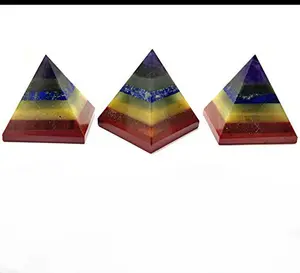 Chakra Stone Bonded Pyramid | Buy Healing Crystals Wholesale