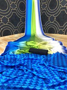 Katan indien saree dernière tenue de soirée de créateur mariage dames femmes portent georgette soie broderie travail sari avec chemisier apparelgarment - Product Image 2