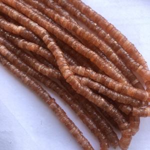 6mm 8mm pierre de soleil naturelle à facettes Heishi pneu perles de pierres précieuses brins cordes dernière conception fabrication de bijoux offres tendance - Product Image 2