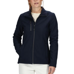 แจ็กเก็ตผู้หญิงสำหรับเดินคอปกสูง,เสื้อแจ็กเก็ตผ้าซอฟต์เชลล์น้ำหนักเบาระบายอากาศได้ดีกันลมสำหรับกิจกรรมกลางแจ้ง - Product Image 1