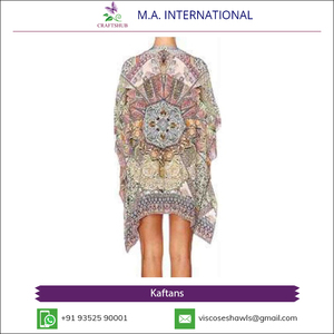 Latest Design Excellent Quality <b>Kaftans</b> Beachwear Short Tops for Global Buyers - Product Image 4