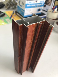 Shalumi กรอบหน้าต่างอลูมิเนียมที่ชื่นชอบฟิล์มลายไม้รายละเอียดในเวียดนาม - Product Image 2