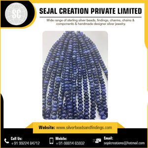 Cuentas de piedras preciosas de Rodocrocita con forma de moneda azul y marrón, precio de patrón redondo suelto de 6mm - Product Image 2