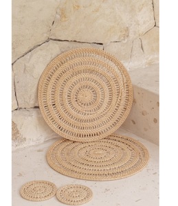 Best Selling Rattan Coffee Coasters Brown Color Natural Finished Perfect For <b>Placemats</b> And Stylish Designer Home Accessories - Product Image 1