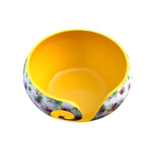 Cuenco de hilo de Metal de aluminio moderno de diseño personalizado cuencos de ganchillo amarillos para artículos diversos del hogar Kit de ganchillo de costura de moda - Product Image 1