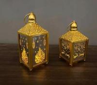 Lanternes décoratives classiques légères faites à la main en MDF de 20 cm, design personnalisé Vaya, cadeau de luxe pour la maison, Ramadan, musulman, islamique, Allah, Eid