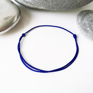 Premium Quality <b>Leather</b> Blue Cord Handmade New Style Women Woven Friendship <b>Bracelet</b> - Product Image 1