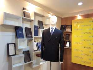 Chaqueta de Lana Cruzada a Medida con Cuello Alto, Servicio OEM, Decoración con Estampado Primaveral - Product Image 4