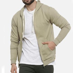 Venta al por mayor sudaderas con capucha personalizadas Full Zip Hoody de alta calidad Unisex Sudaderas con capucha de lana en blanco Hombres - Product Image 6