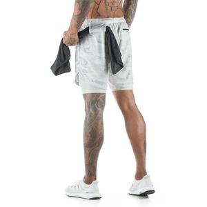 Wholesale Men's Fitness Workout <b>Shorts</b> With Inner <b>Compression</b> <b>Shorts</b> - Product Image 5