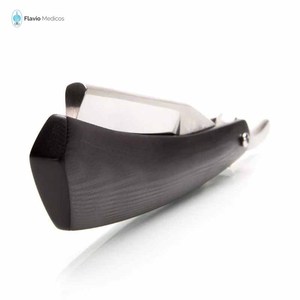 Men Straight <b>Edge</b> Folding Razor with <b>Plastic</b> Handle Vintage Salon Barber Manual Beard Shaver Cutter Holder without Blade - Product Image 6