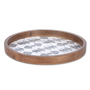 Serving Dish Wedding <b>Party</b> Tabletop Decorating Catering Serving Usage Customized Size Rounded Shape Wooden Serving <b>Tray</b> - Product Image 1