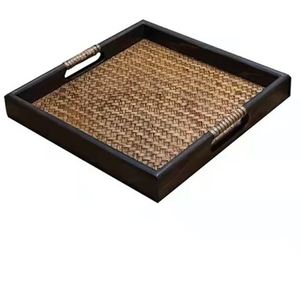 High Quality <b>Large</b> Rattan Serving <b>Tray</b> Simple Design for Effortless Food Serving in the Kitchen - Product Image 2