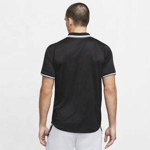 Camisetas Deportivas de Golf para Hombre PIHA SPORTS, Manga Corta, Color Contrastante, Cuello a Cuadros, Algodón 220g, Logotipo Delantero y Trasero - Product Image 3