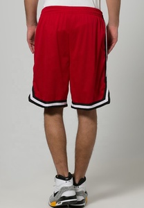 Malla roja de doble capa para hombre, pantalones cortos de estilo de baloncesto exclusivo, suave, 5,5 pulgadas, malla pesada, para gimnasio, motorista, informal - Product Image 4
