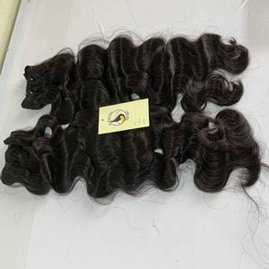 Extensions de cheveux cuticules, ondulées, noires, naturelles, pour femmes, vente en gros, haute qualité - Product Image 3
