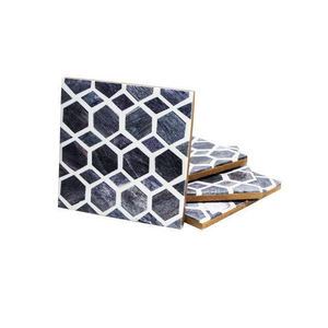 Vente en gros de sous-verres de service en résine d'os de nacre, incrustés de MDF, faits à la main, de style classique et écologique, ustensiles de cuisine indiens - Product Image 2