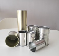 Boîte en fer blanc vide 300-500g, certifiée ISO9001:2015, de forme ronde, pour aliments en conserve, fruits, légumes, biscuits et gâteaux, du Vietnam