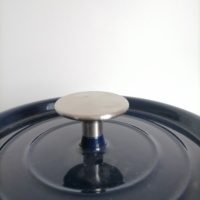 Welly — four rond en fonte bleu, casseroles de cuisine émaillée, Pot de cuisson robuste