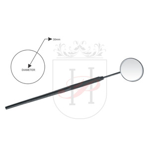 กระจกต่อขนตาทรงกลมสีดำขนาดเส้นผ่าศูนย์กลาง30มม.,กระจกขนตาพร้อมด้ามจับสแตนเลสฉลากส่วนตัว - Product Image 1