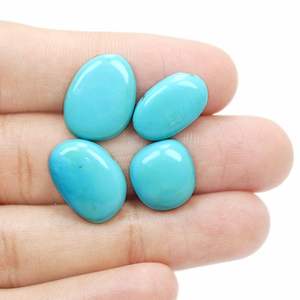 Piedras preciosas sueltas de alta calidad, cabujón turquesa de Arizona Natural, proveedor mayorista de forma de mezcla suave - Product Image 1
