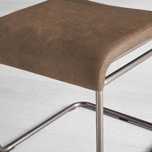 Chaise de Salle À Manger industrielle avec Cuir - Product Image 5