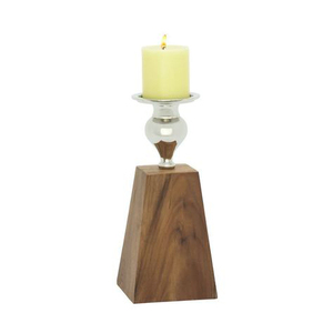Wooden & Metal <b>Taper</b> <b>Candle</b> <b>Holders</b> - Product Image 1