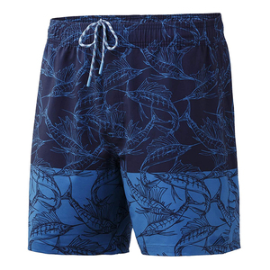 Short de bain à taille élastique et à séchage rapide de 5.5 pouces pour hommes, short de pêche en plein air personnalisé en gros - Product Image 1