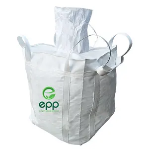 VN 4 panel breathable dumpster bag polypropylene 1 ton bag 1 Cubic meter maxisaco FIBC for sand sout top jumbo big bags