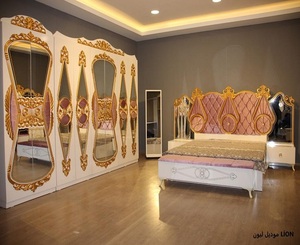 Furnitur Kamar Tidur <span class=keywords><strong>LION</strong></span> PINK SET Furnitur Rumah Kualitas Tinggi Produk Terlaris Kualitas Tinggi MODERN Mewah Ekonomis Bergaya M